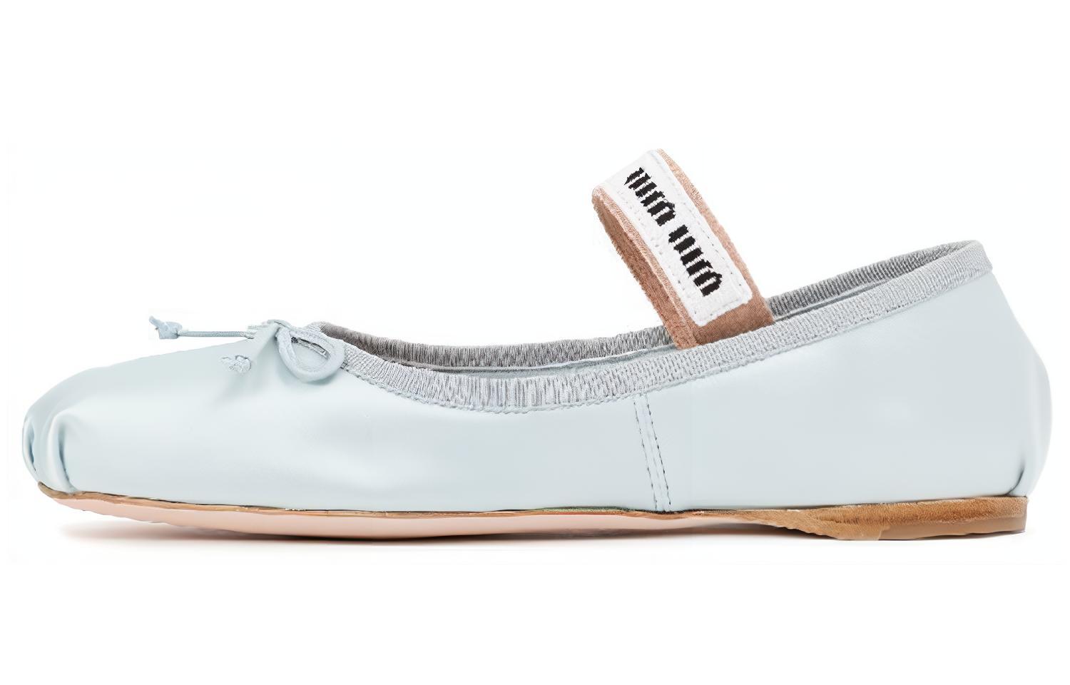 MIU MIU Mary Jane Shoes Women's Light Blue