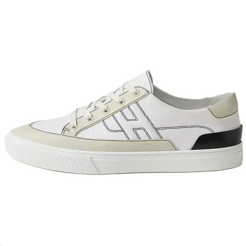 HERMES Deep Low top Skateboard Shoes Men's Ecru