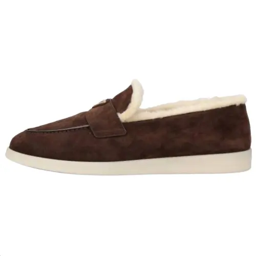 PRADA Men's Casual Shoes Men's Low Top Brown