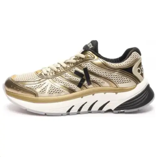 KENZO Fabric Low top Casual Shoes Unisex Gold