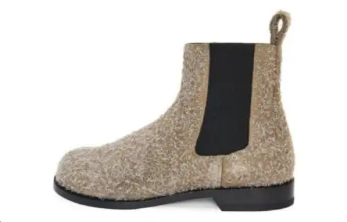 LOEWE Textured Round-toe Boots