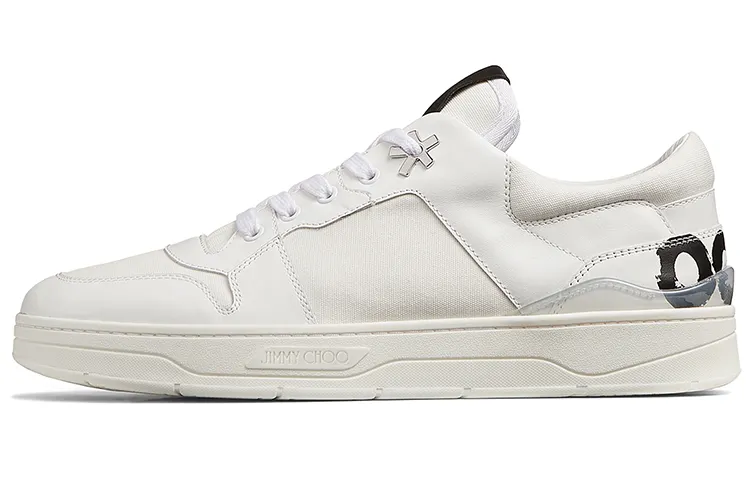 Eric Haze x Jimmy Choo Low top Stylish Skateboarding Shoes Men's White