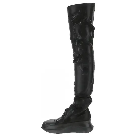 Rick Owens DRKSHDW Knee high Boots 7.5cm Women's Black
