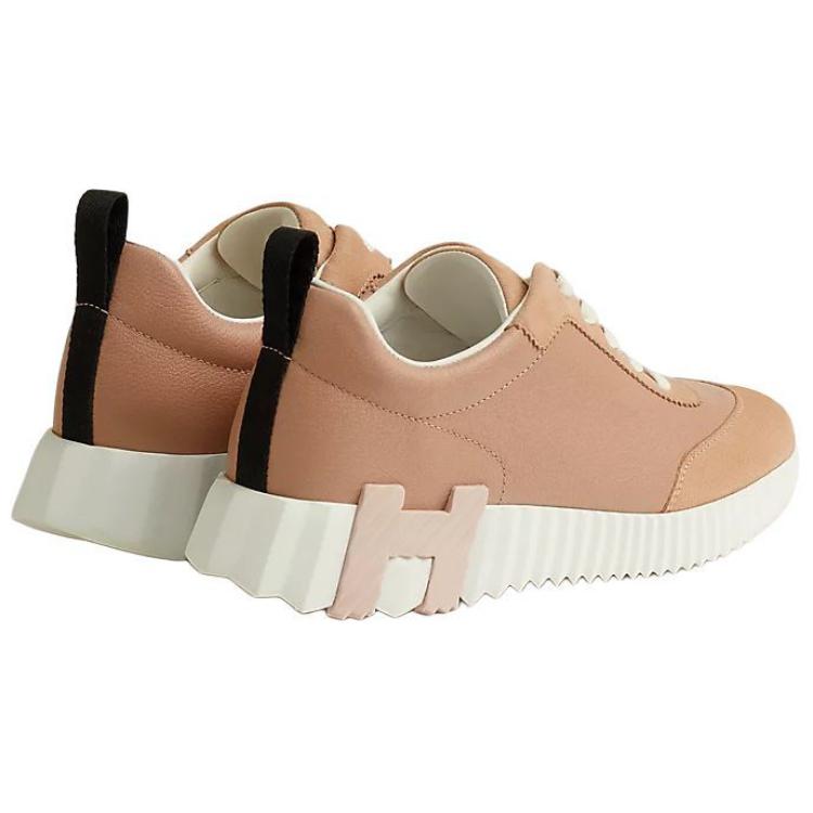Женские кроссовки Hermes Bouncing 4cm (розовые) — фото 4