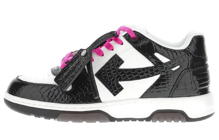 OFF WHITE Out Of Office Low Top Sneaker 'Black White Purple'