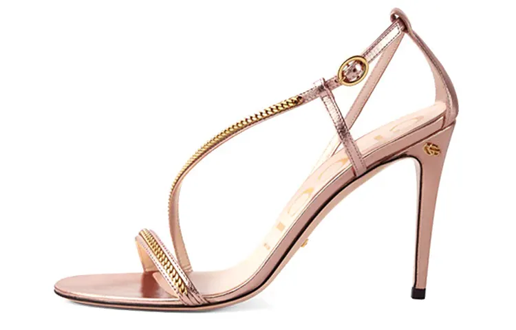 GUCCI Fashion One Strap Sandals Women's Pink