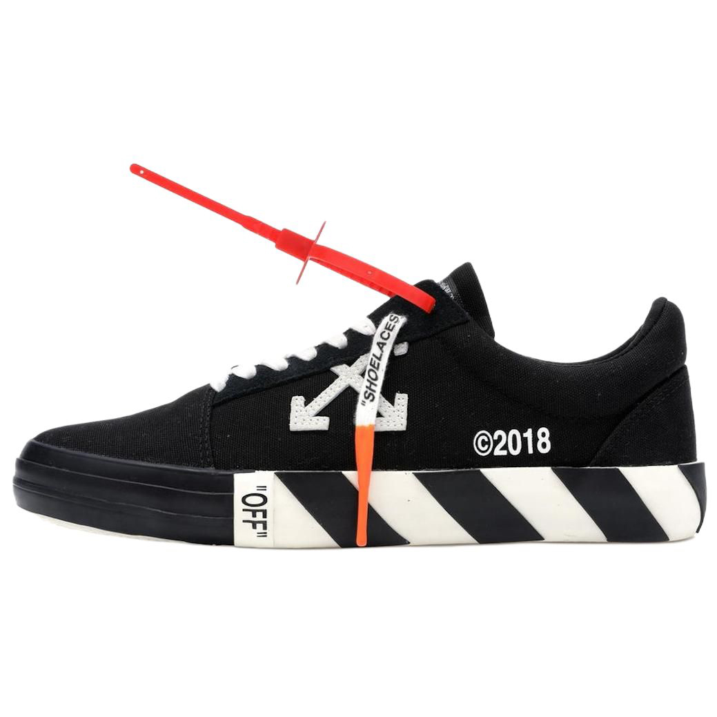 Женские кеды OFF-WHITE Vulcanized (черно-белые)