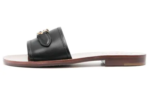 COACH Rubber Sole Quiet Slide Slippers Women's Brown