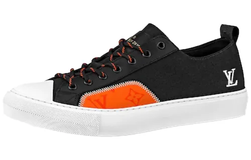 LOUIS VUITTON Tattoo Low top Stylish Skateboarding Shoes Men's Black