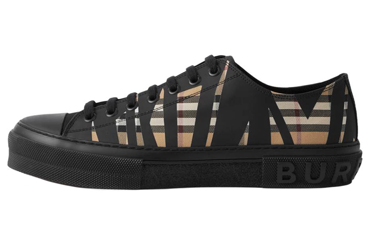 Мужские кеды Burberry Check (бежевые)
