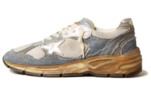 Golden Goose Dad Star Leather Low top Casual Shoes Women's Blue
