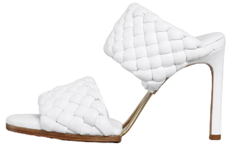 Bottega Veneta Slide Slippers Women's Optical Fibers White