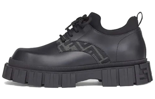 FENDI Force Leather Men's Casual Shoes Men's
