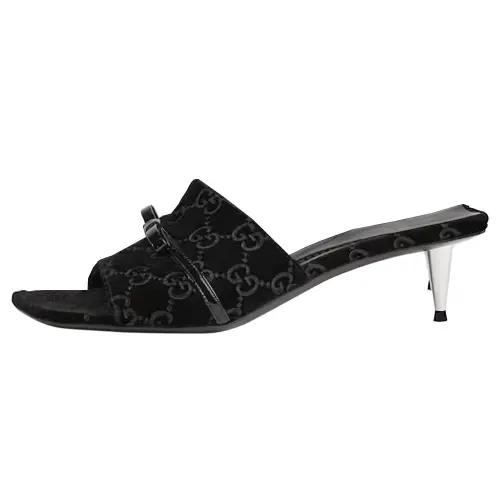 GUCCI Slide Slippers Women's Black