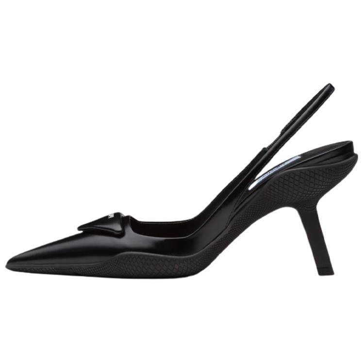 Женские туфли Prada 6.5cm (черные)