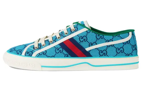 GUCCI Women's Tennis 1977 'Light Blue Monogram'