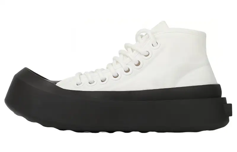 Bottega Veneta Jumbo High top Stylish Skateboarding Shoes Men's White