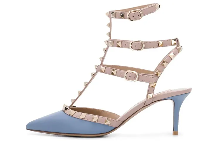 Valentino Rockstud Slim Heel High Heels 7CM Women's