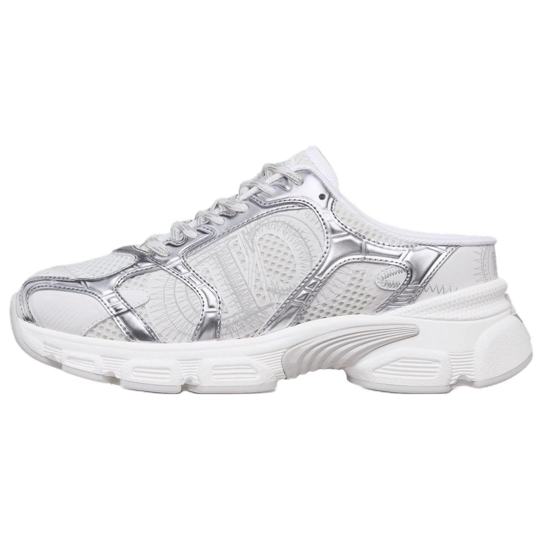 DIOR Chrono Fabric Low top Chunky Sneakers Women's Silver