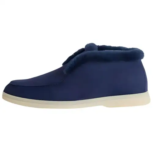 Loro Piana Open Walk Ankle Boots Women's Blue