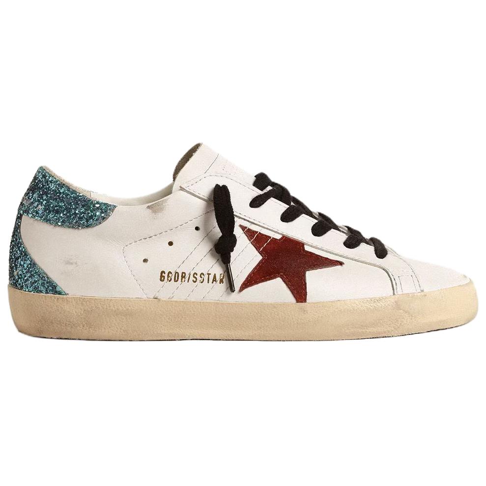 Golden Goose Super Star Cow Leather Low top Skateboard Shoes Women's White