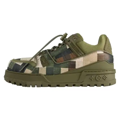 LOUIS VUITTON LV Trainer Maxi Sneaker Green Damoflage Damier