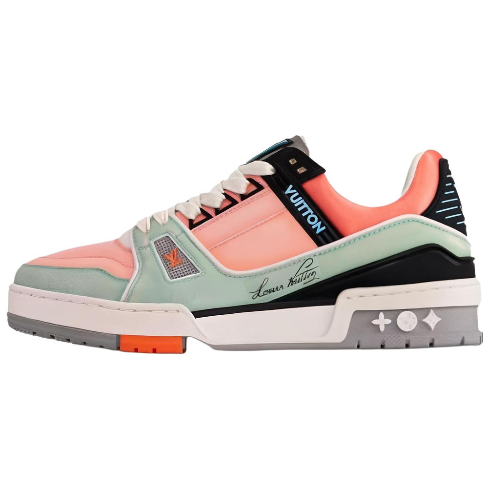 Женские кеды Louis Vuitton Trainer (оранжевый)