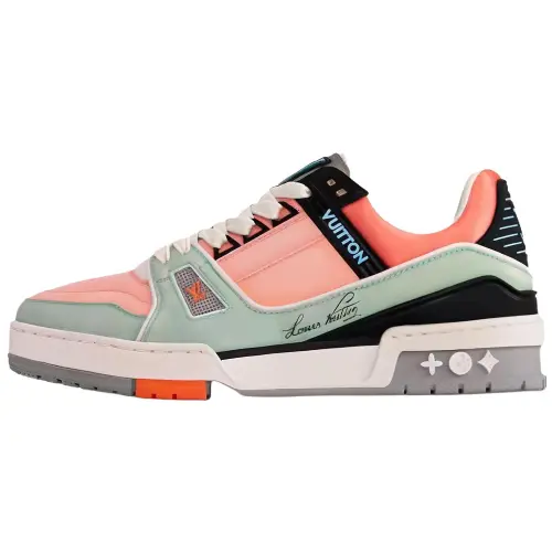 LOUIS VUITTON Trainer Low top Skateboard Shoes Women's Orange