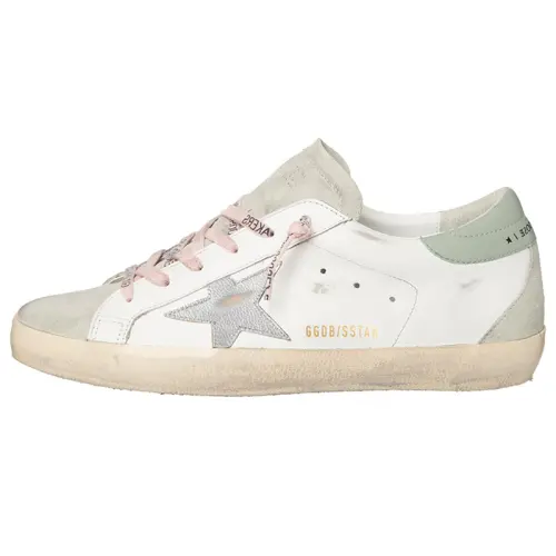 Golden Goose Super Star White Ice Silver Aquamarine Women's
