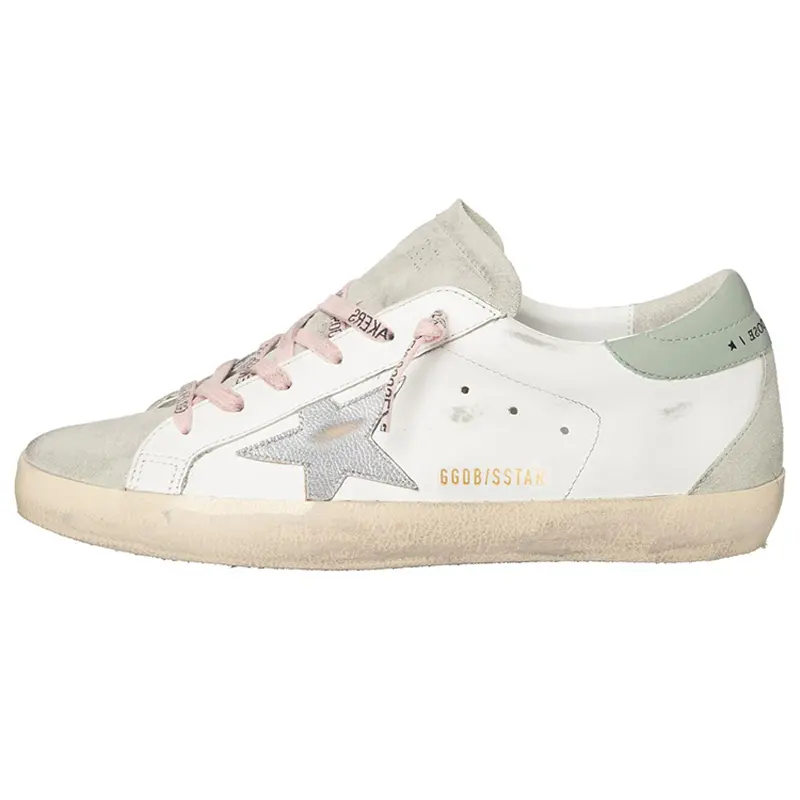 Golden Goose Super Star White Ice Silver Aquamarine Women's
