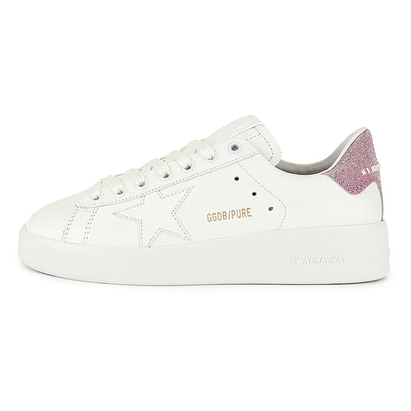 Golden Goose Purestar Stylish Skateboarding Shoes Women's White