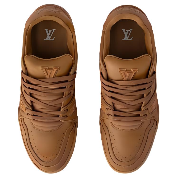 Мужские кеды Louis Vuitton Trainer 2025 (коричневые) — фото 5