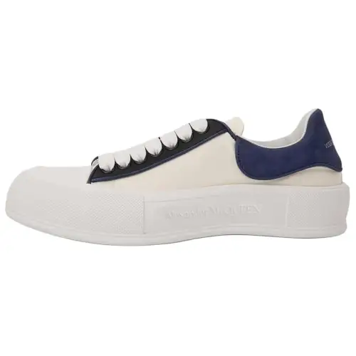 Alexander McQueen Deck Plimsoll Sneakers 'Beige Black'