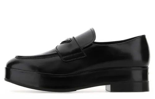 PRADA Abrasion Resistant Casual Shoes Women's Black