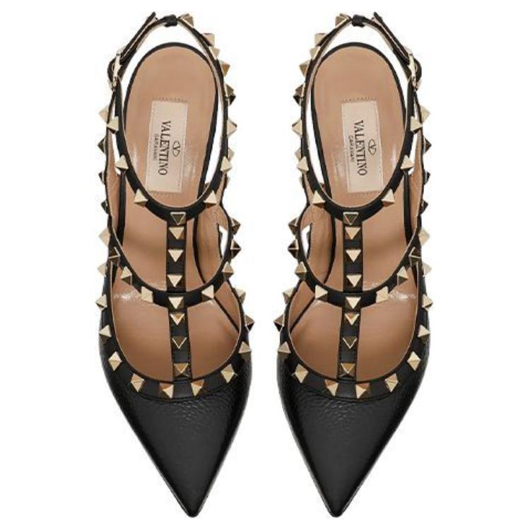 Женские туфли Valentino Rockstud (черные) — фото 5
