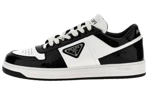 PRADA Downtown Low top Skateboard Shoes Men's Black White