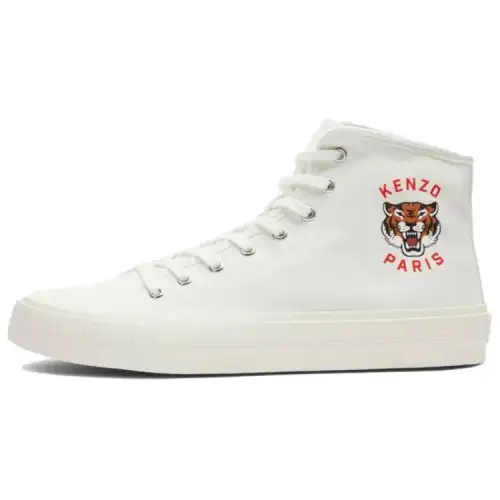 KENZO Tiger-print High-top Sneakers