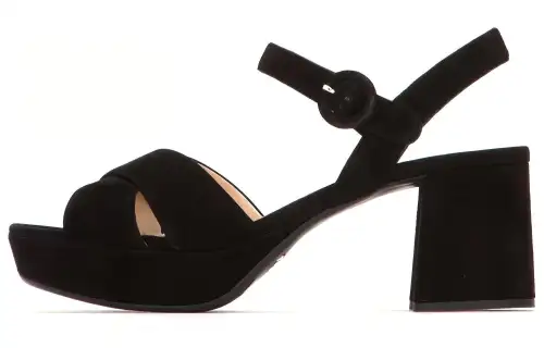 PRADA Chunky Heel High Heels Women's Black