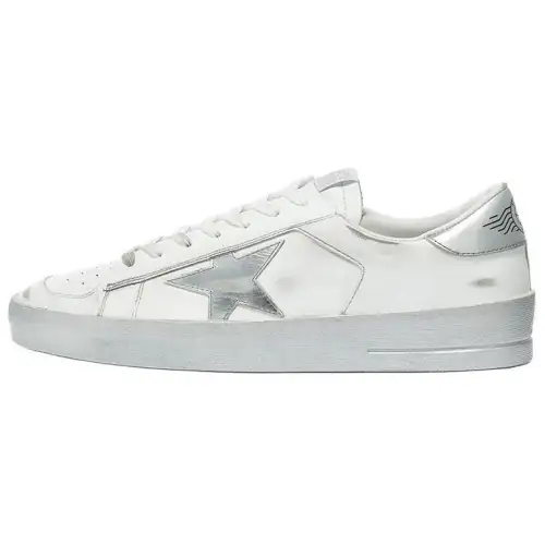 Golden Goose Stardan Sports Low top Stylish Skateboarding Shoes Men's White Distressed