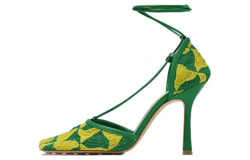 Bottega Veneta Stretch Slim Heel High Heels Women's Green