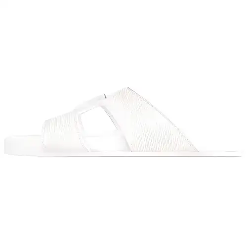 LOUIS VUITTON Rubber Sole Slide Slippers Men's White
