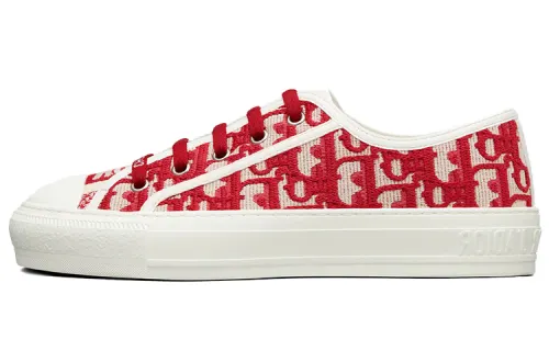 DIOR Walk'n'DIOR Oblique Red Canvas Women's