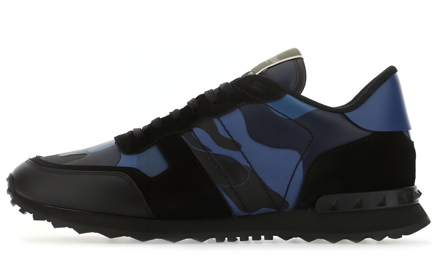 Мужские кроссовки Valentino Valentino Rockrunner (черно-синие)
