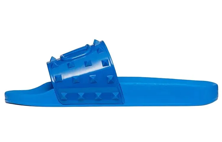 Valentino SUMMER VLOGO Slide Slippers Men's Blue