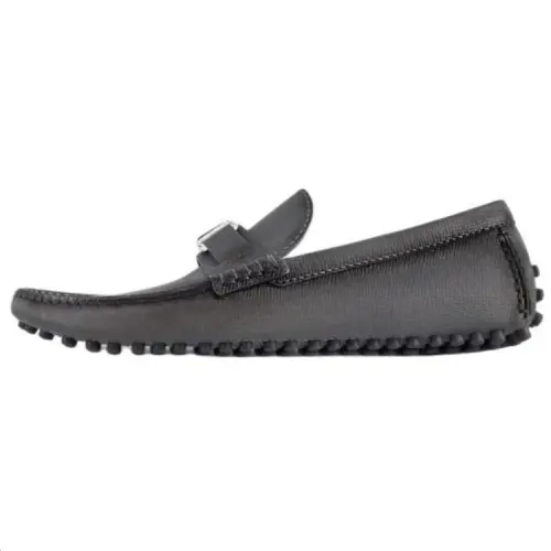 LOUIS VUITTON Hockenheim Gommino Loafers Men's Gray