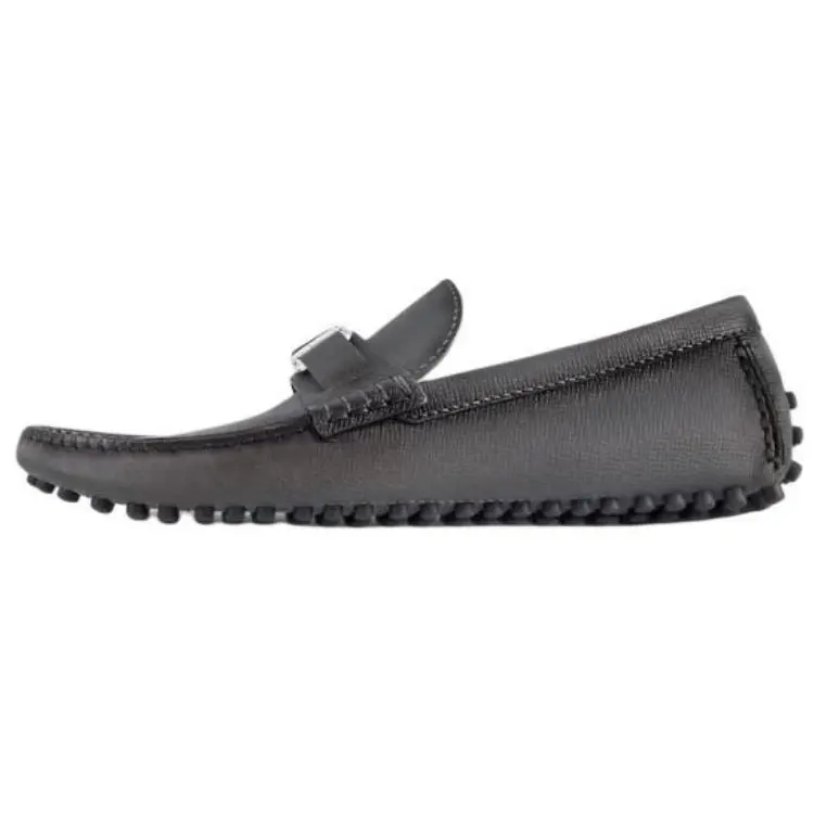 LOUIS VUITTON Hockenheim Gommino Loafers Men's Gray
