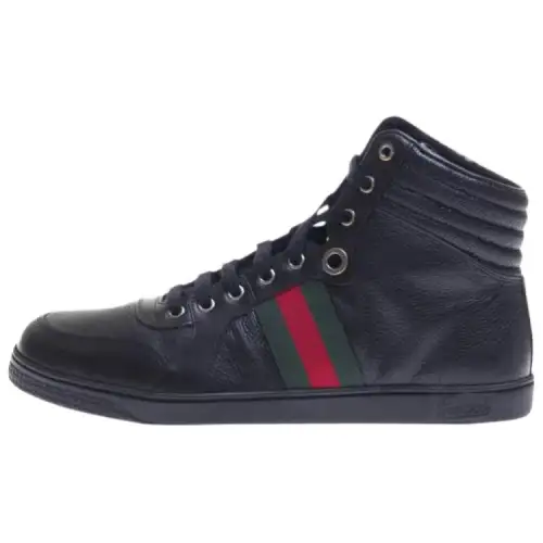Gucci Leather Web High 'Black'