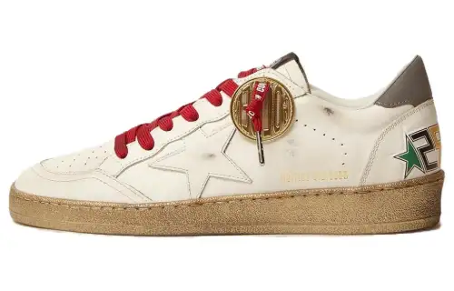 Golden Goose Ball Star Comfortable Stylish Skateboarding Shoes Men's White Distressed