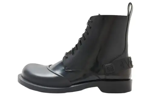 LOEWE Campo Lace-up Leather Boots