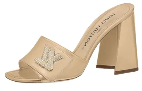 LOUIS VUITTON Shake Slide Slippers Women's Gold